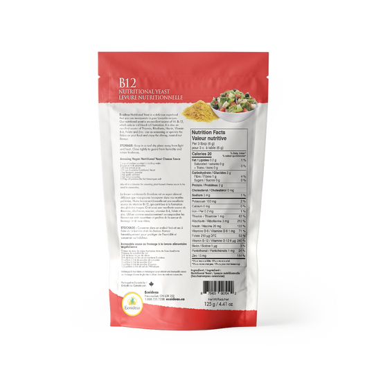 Ecoideas Nutritional Yeast with B12 (125g) - Lifestyle Markets