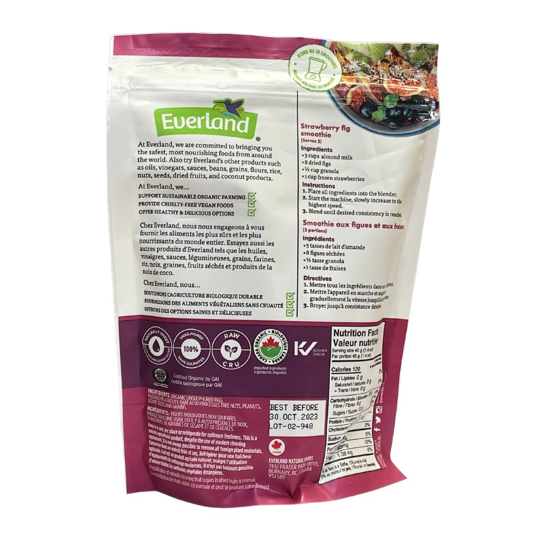 Everland Organic Sundried Figs (227g) - Lifestyle Markets