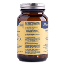 Bottle of Efamol Evening Primrose Oil on a white background