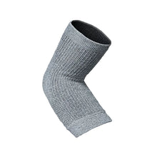 Gray textured knee brace on a light gray background