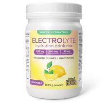 Natural Factors Electrolyte Hydration Drink Mix, Lemonade (193.5g)