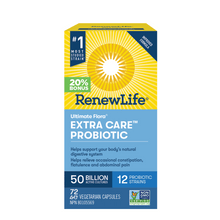 Renew Life Extra Care Probiotic 50Billion BONUS (72 VCaps) - Lifestyle Markets