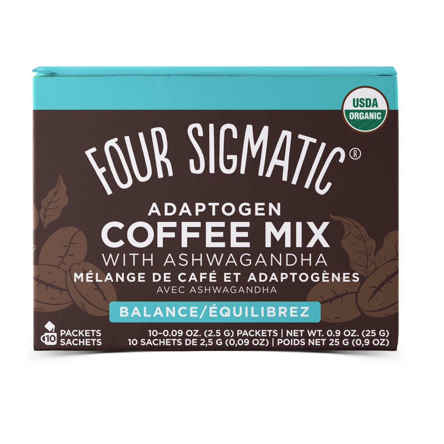 Four Sigmatic Coffee Mix w/ Ashwagandha - 10 sachets (25g) - Lifestyle Markets