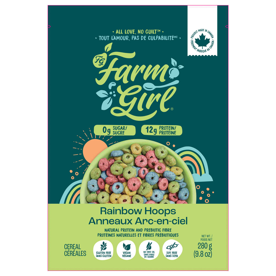 Farm Girl Cereal Rainbow Hoops (280g) - Lifestyle Markets