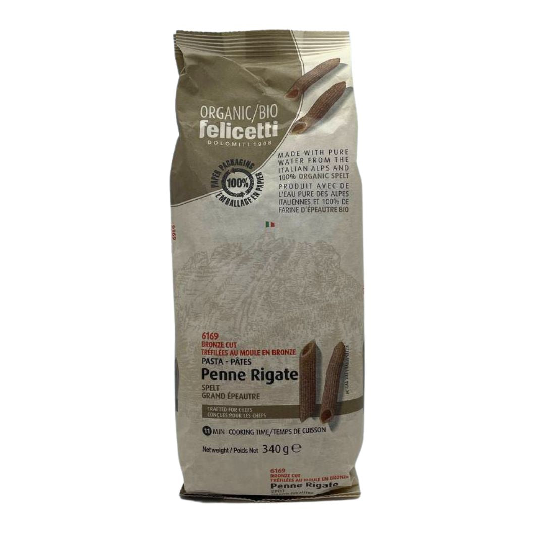 Felicetti Organic Spelt Penne Rigate (340g) - Lifestyle Markets