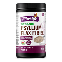 Fiberlife Organic Psyllium Flax Fibre container on a white background