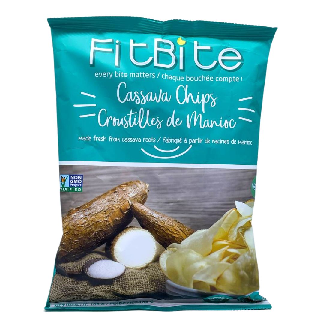 FitBite Cassava Chips - Sea Salt (100g) - Lifestyle Markets