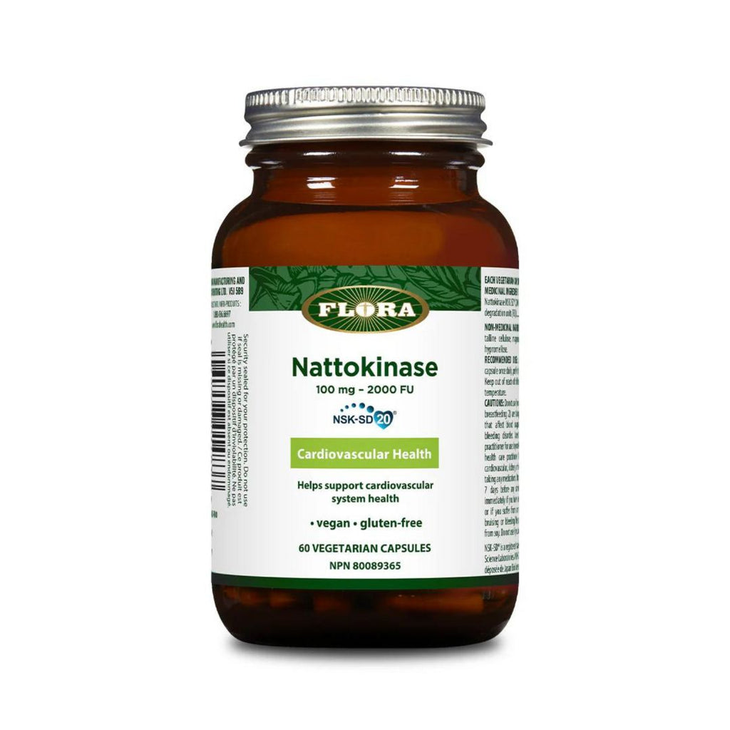 Flora Nattokinase NSK-SD® 100 mg - 2000 FU (60 VCaps)