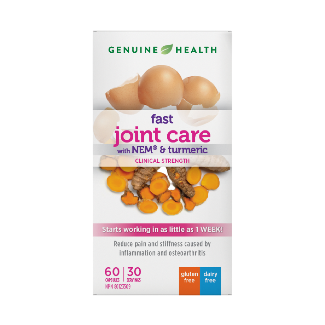 Genuine Health Fast Joint Care with NEM & Turmeric (60 Caps) - Lifestyle Markets