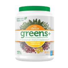 Genuine Health Greens+ Daily Detox - Lemon (408g) - Lifestyle Markets