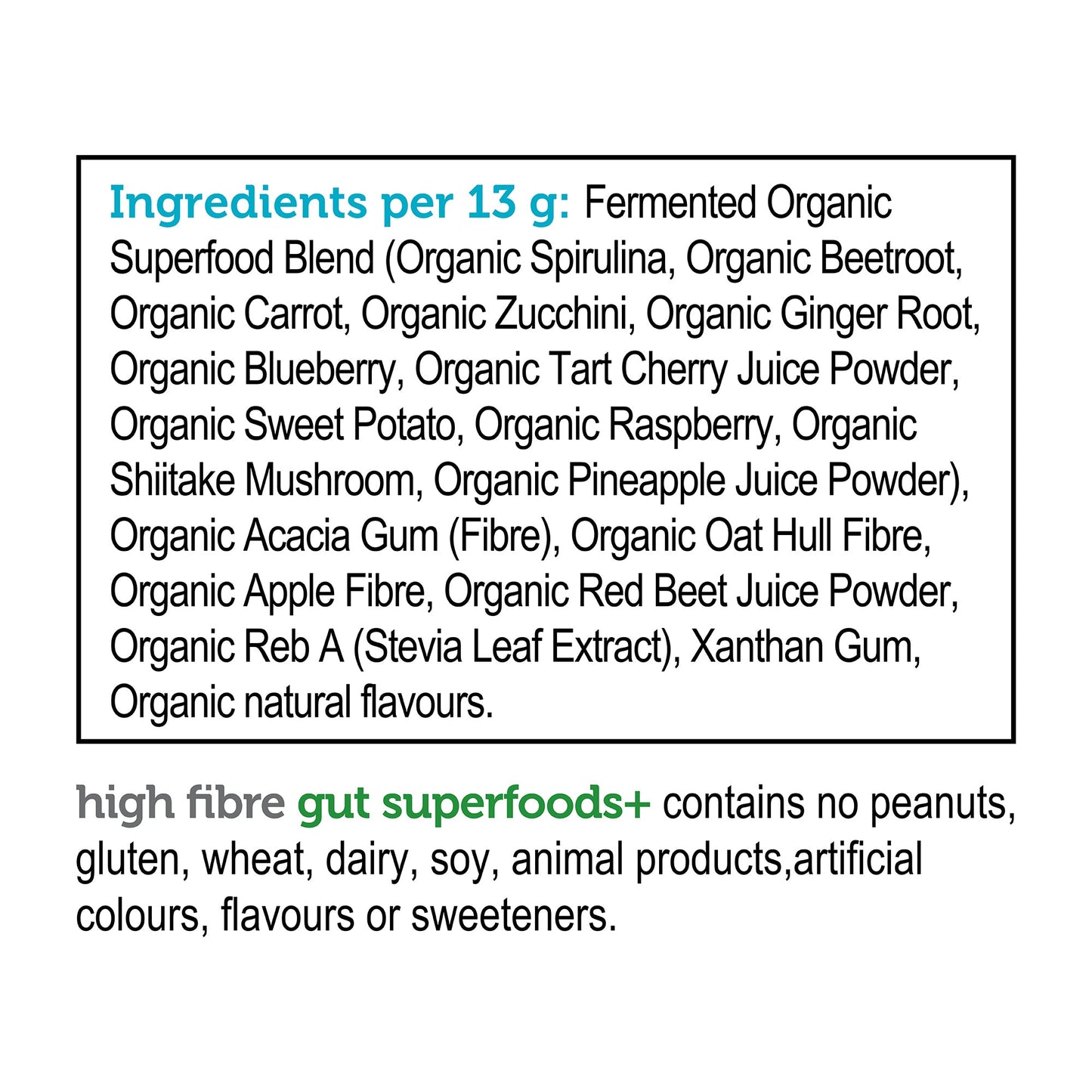 Genuine Health High Fibre Gut Superfoods - Lifestyle Markets