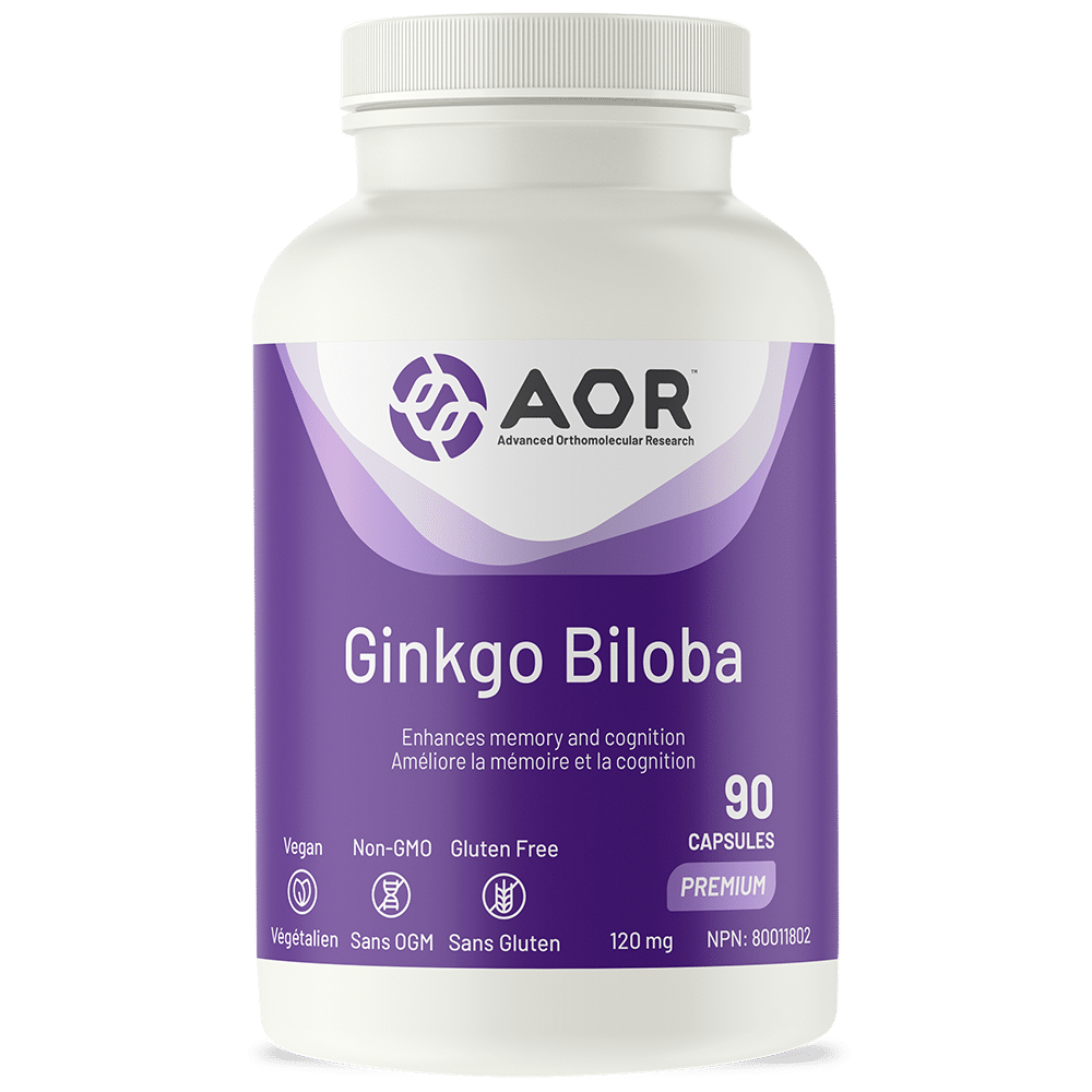AOR Ginkgo Biloba (120mg) (90 VCaps) - Lifestyle Markets