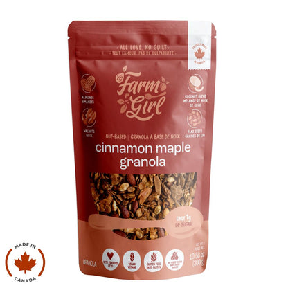 Farm Girl Granola Cinnamon Maple (300g) - Lifestyle Markets