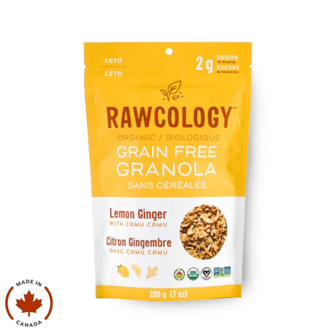 Rawcology Grain-Free Granola - Lemon Ginger (200g)