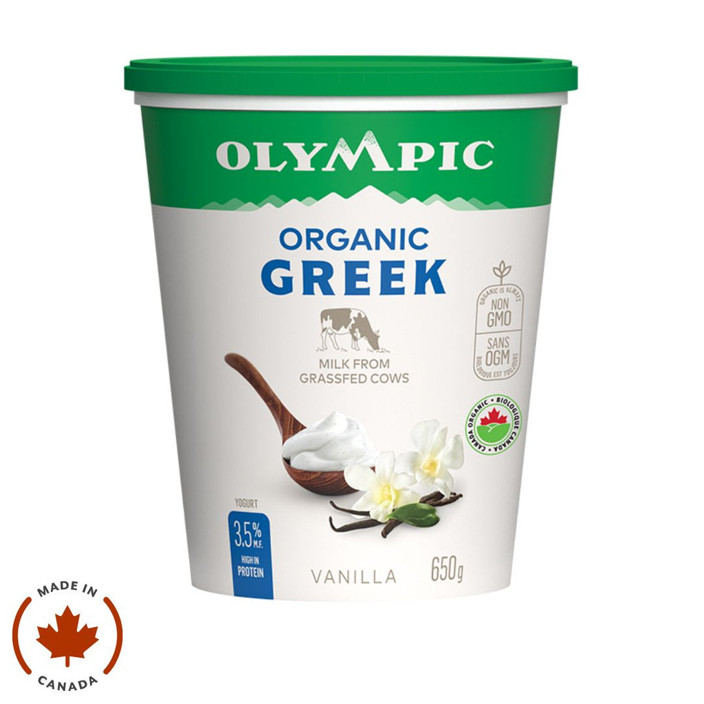 Olympic Organic Greek 3.5% Yogurt - Vanilla (650g)