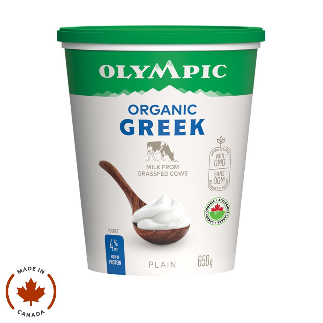 Olympic Organic Greek 4% Yogurt - Vanilla (650g) - Lifestyle Markets