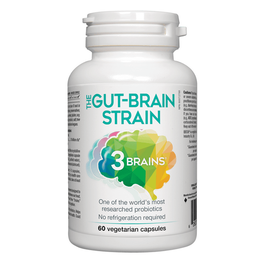 3 Brains Gut-Brain Strain (60 VCaps) - Lifestyle Markets