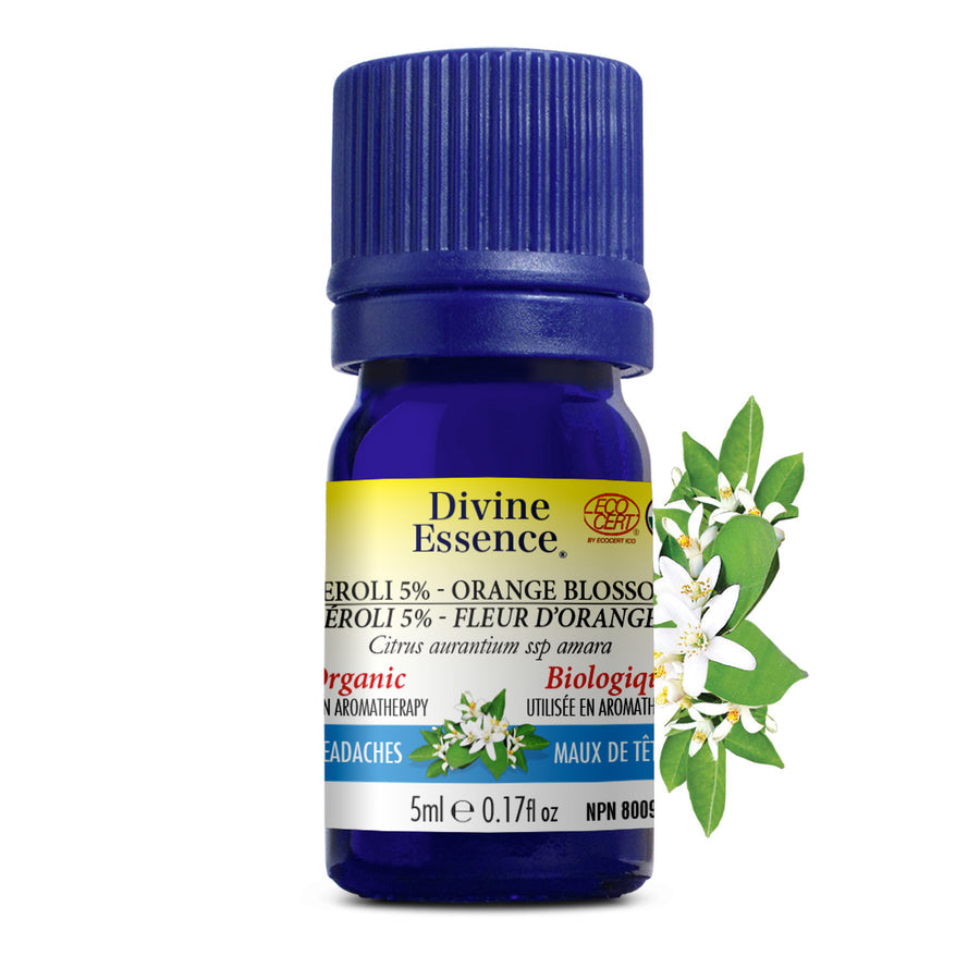 Divine Essence Organic Neroli 5% (Orange Blossom) Oil (5ml)