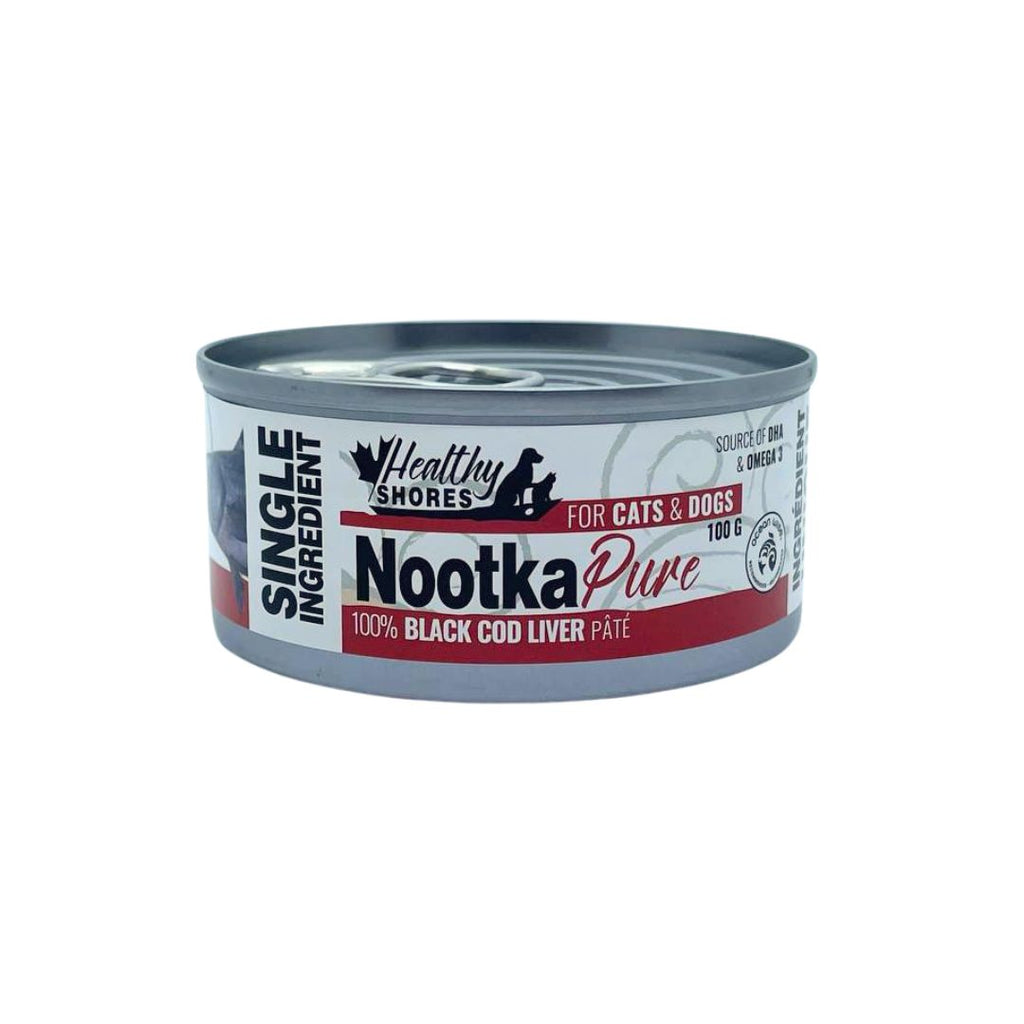 Healthy Shores Nootka Pure Black Cod Liver for Cats & Dogs (100g)