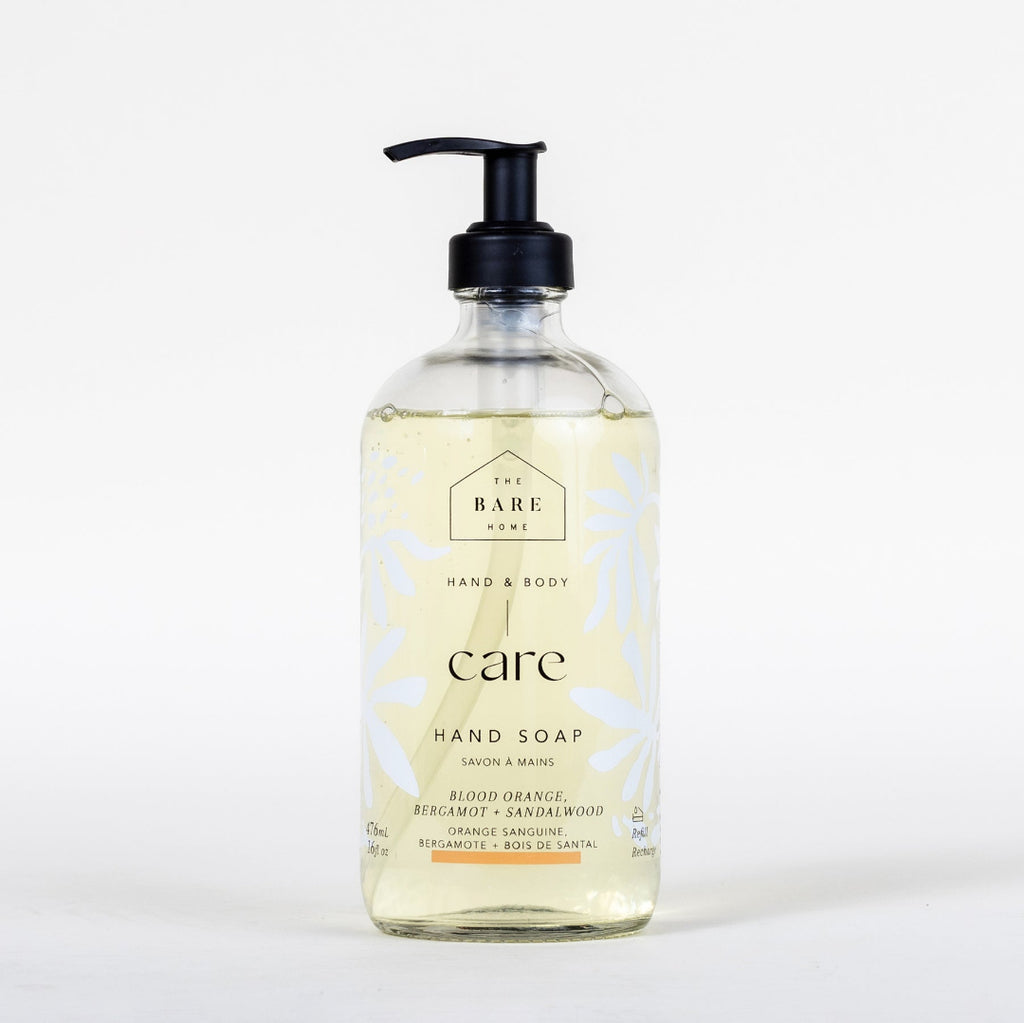 The Bare Home Hand Soap - Blood orange, Bergamot + Sandalwood (476ml)