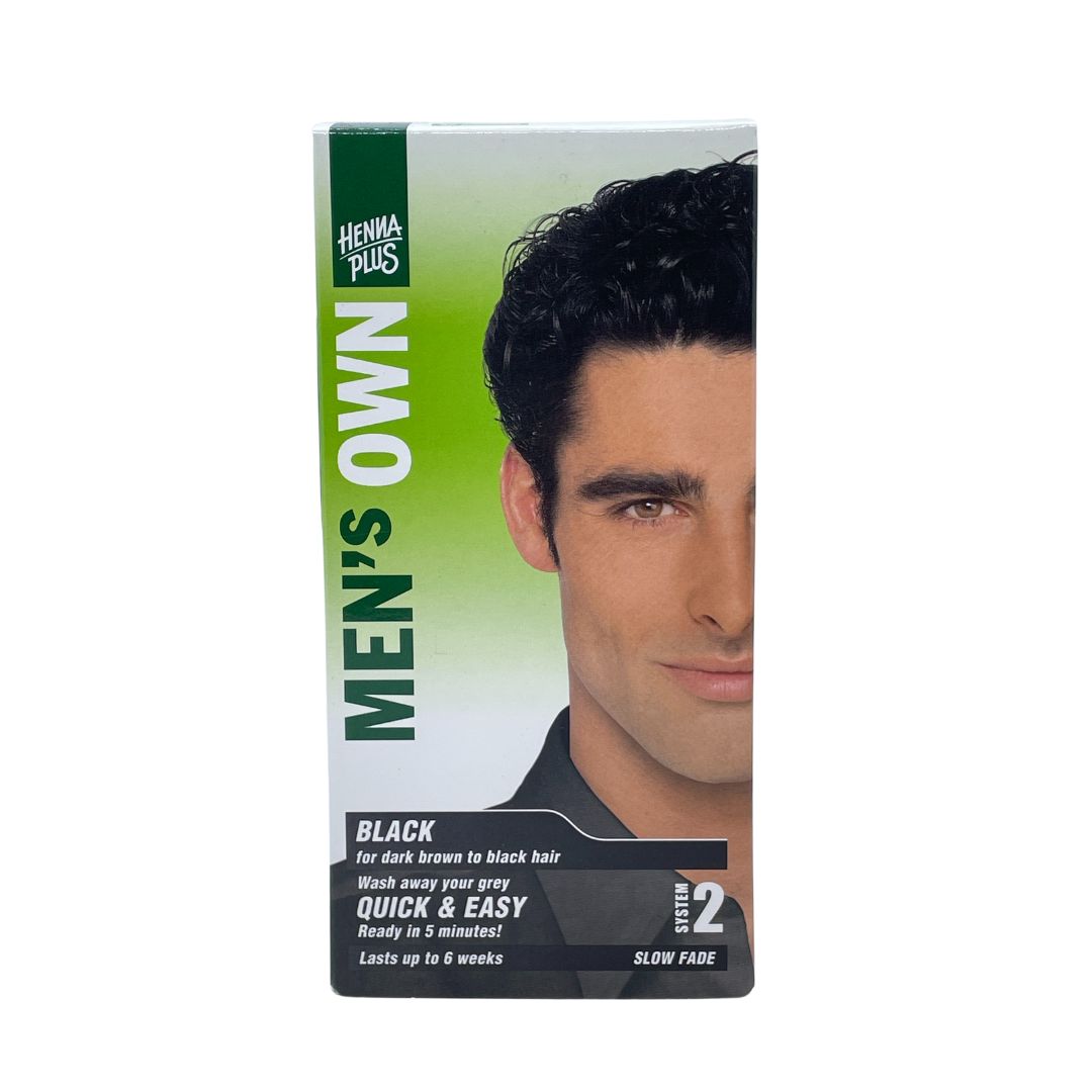Henna Plus Men's Own Hair Colour - Black - Lifestyle Markets