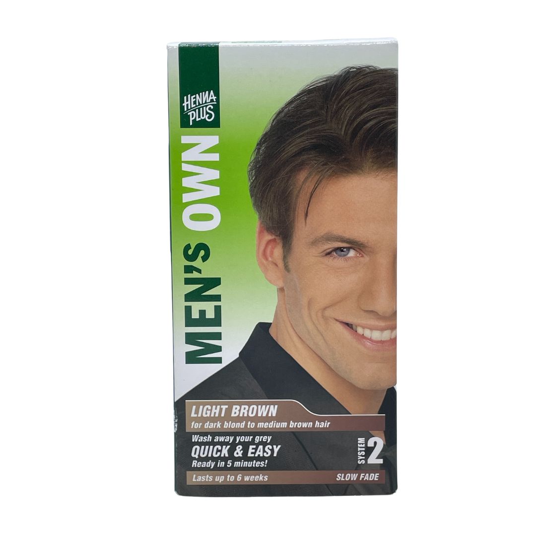 Henna Plus Men's Own Hair Colour - Light Brown - Lifestyle Markets