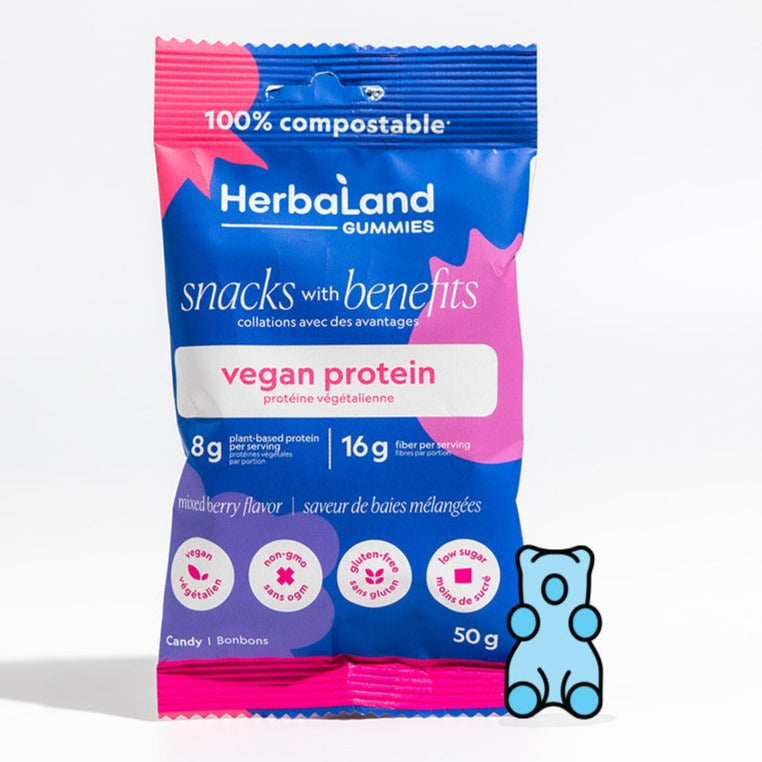 Herbaland Protein Gummies - Mixed Berry (50g)