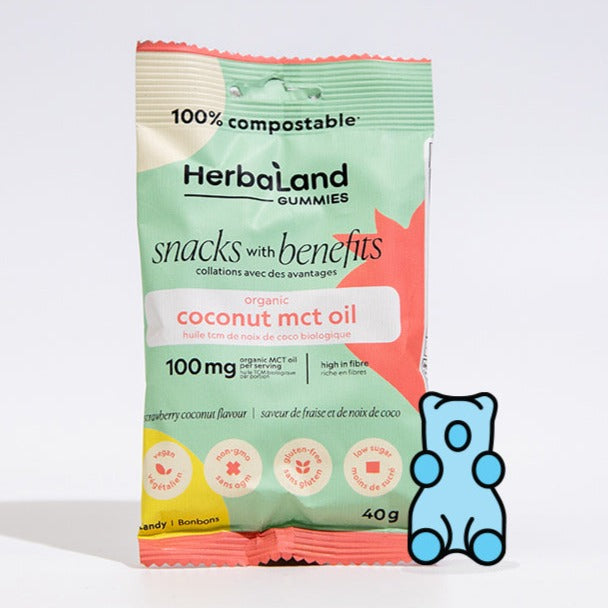 Herbaland Snack Gummies - Coconut MCT Oil (40g)