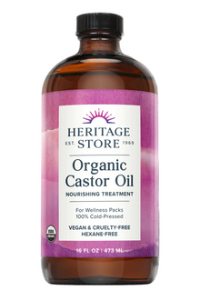 Heritage Castor Oil Glass Bottle (473ml)