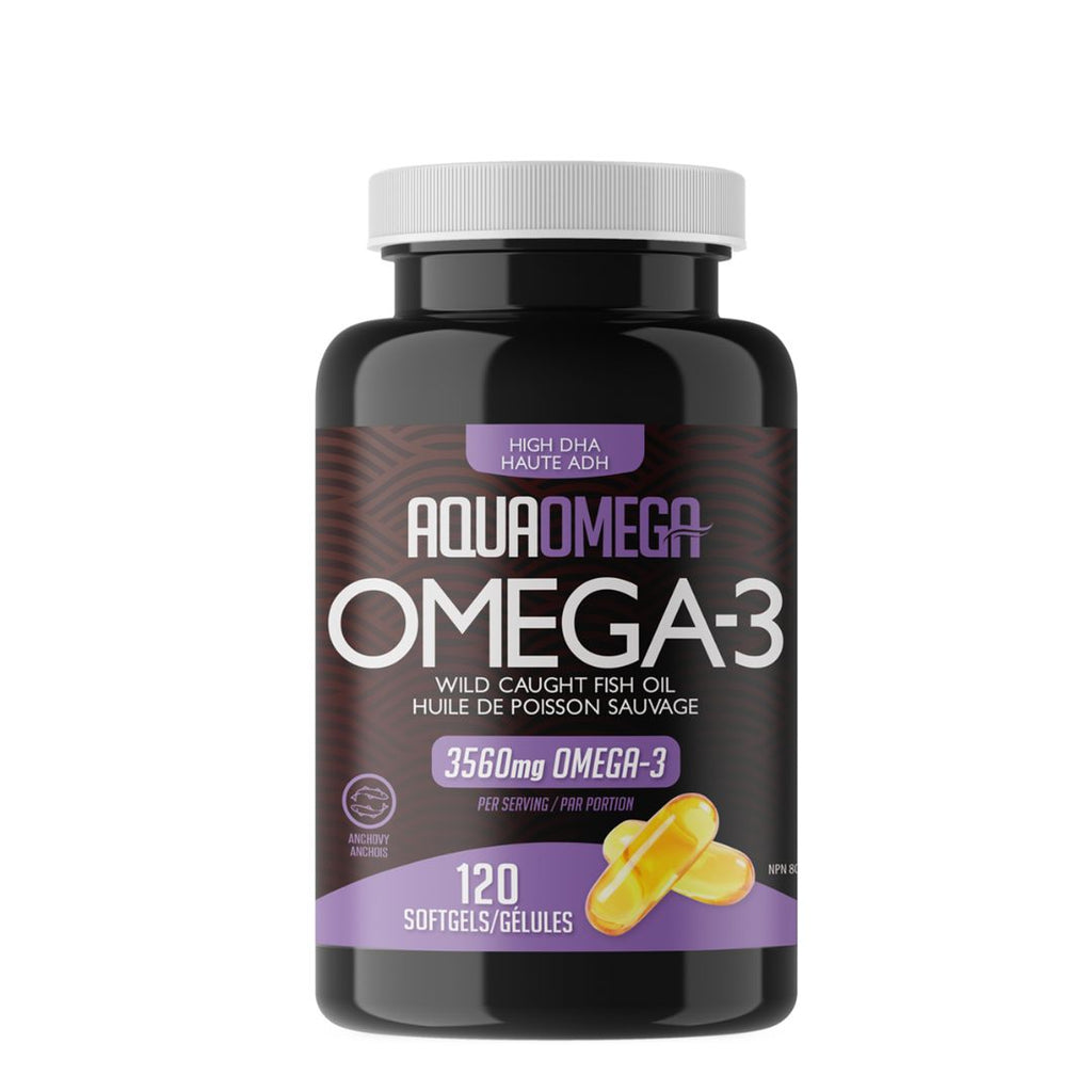 AquaOmega High DHA Fish Oil (120 Softgels) - Lifestyle Markets