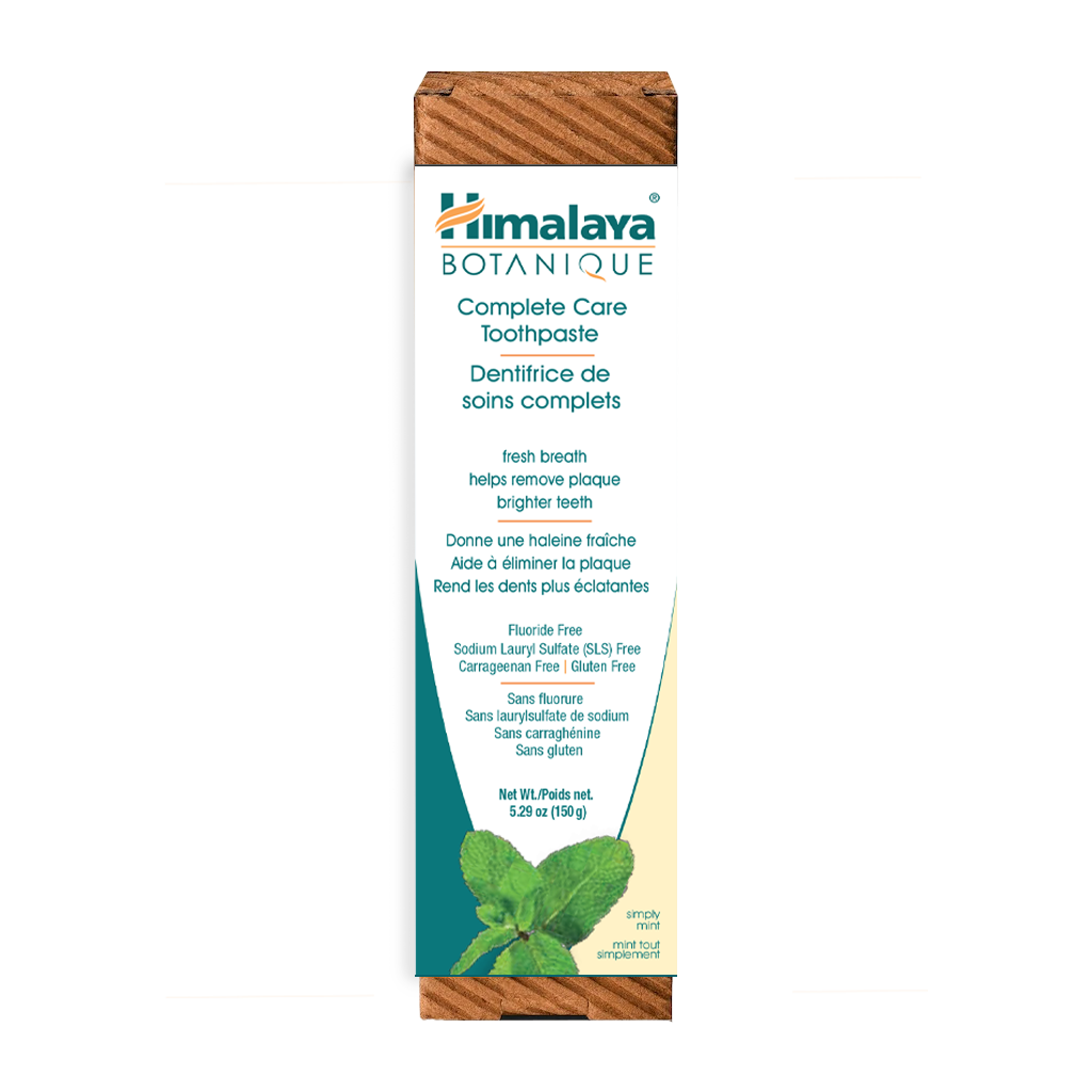Himalaya Botanique toothpaste packaging on a white background