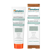 Himalaya Botanique Whitening Hydroxyapatite toothpaste packaging on a white background
