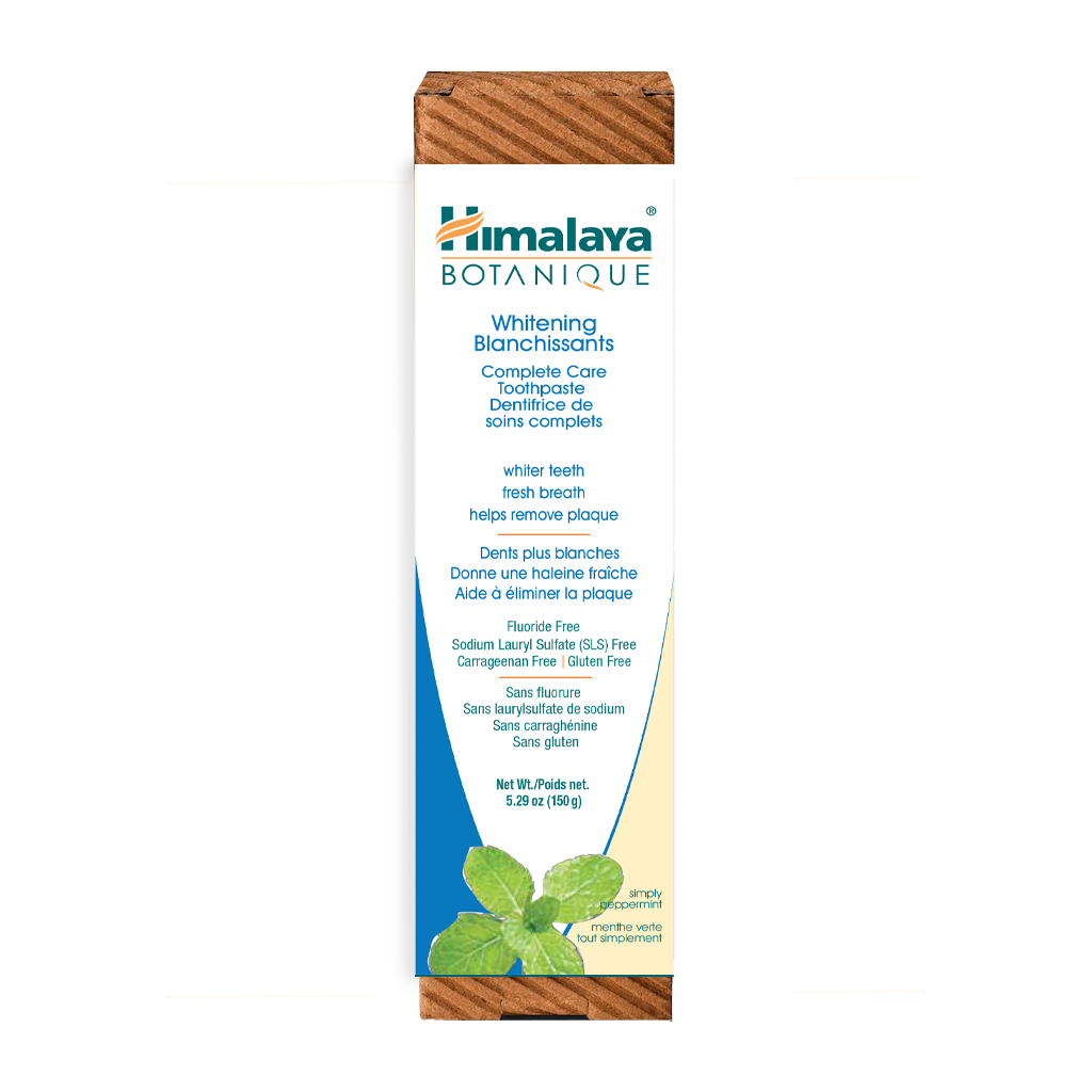 Himalaya Botanique toothpaste packaging on a white background