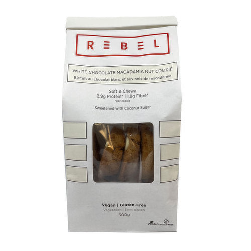 Rebel Cookies - White Chocolate Macadamia Nut (300g)