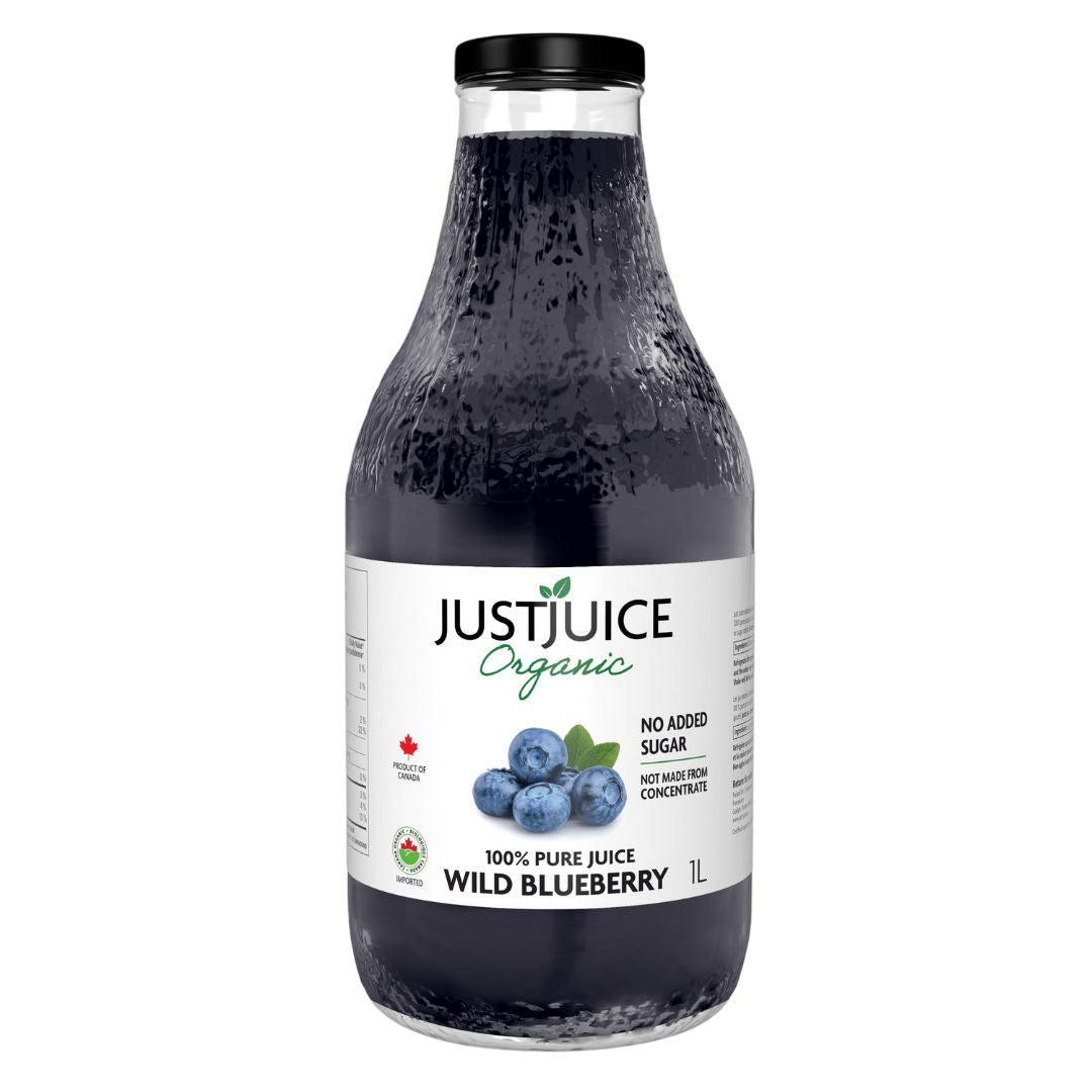 Just Juice Organic Wild Blueberry Juice (1L) - Lifestyle Markets