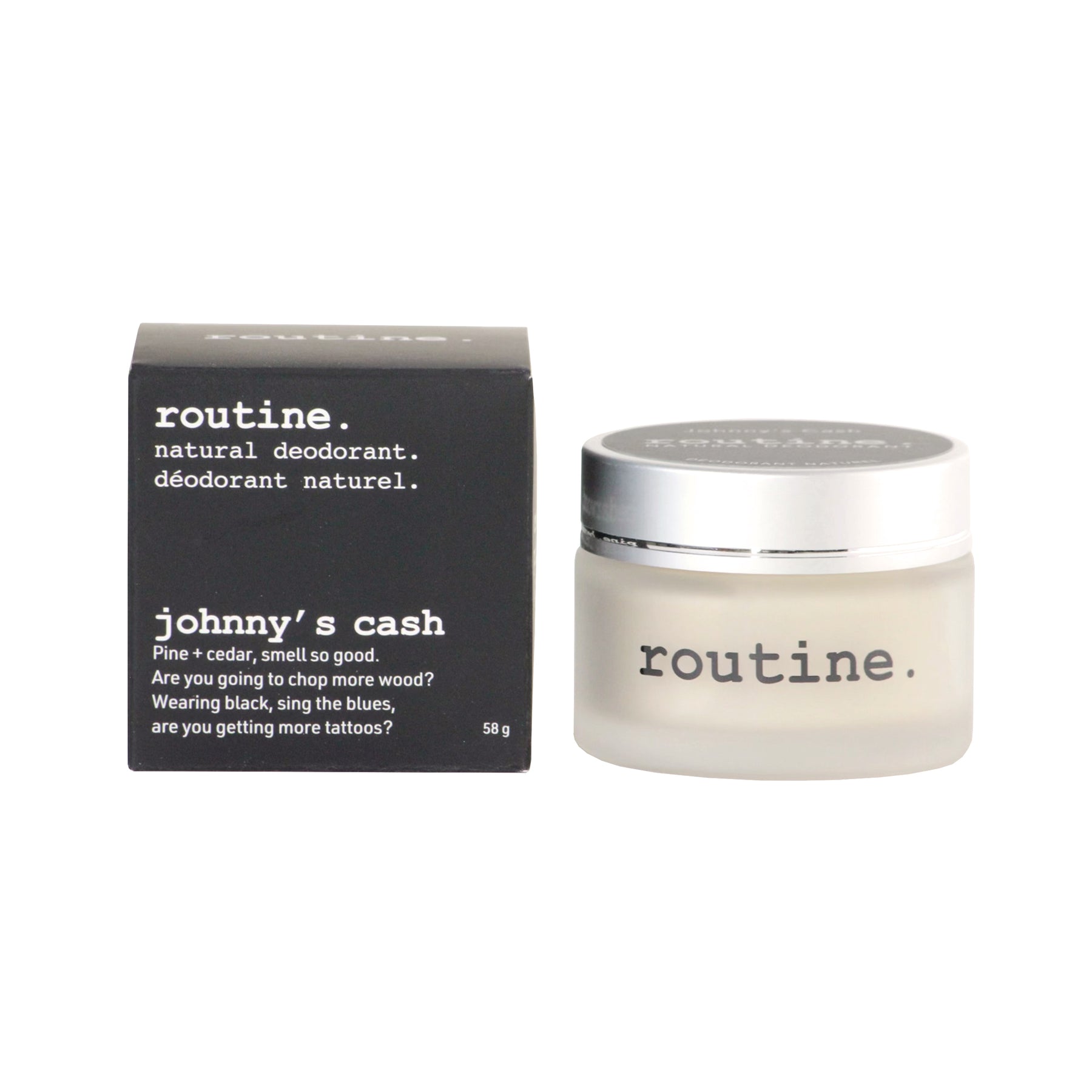 Routine Natural Deodorant - Johnny's Cash (58g) - Lifestyle Markets