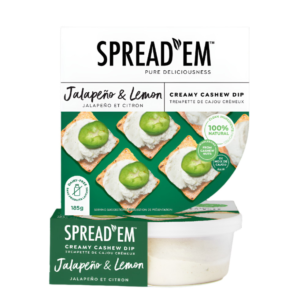 Spread em Kitchen Cashew Dip - Jalapeno & Lemon (183g)