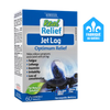 Real Relief Jet Lag supplement packaging on a white background