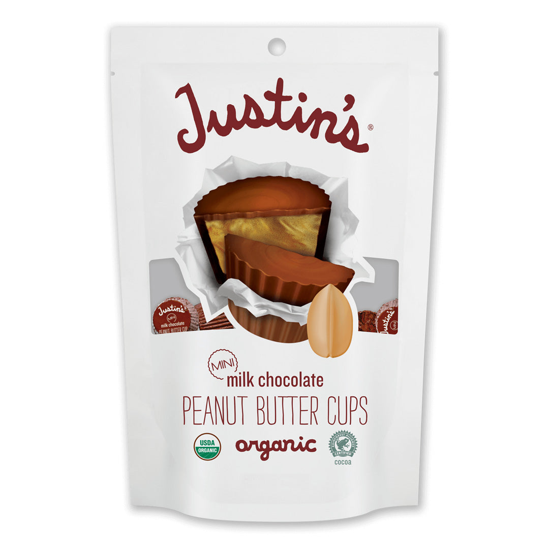 Justin's Organic Mini Milk Peanut Butter Cups (120g) - Lifestyle Markets