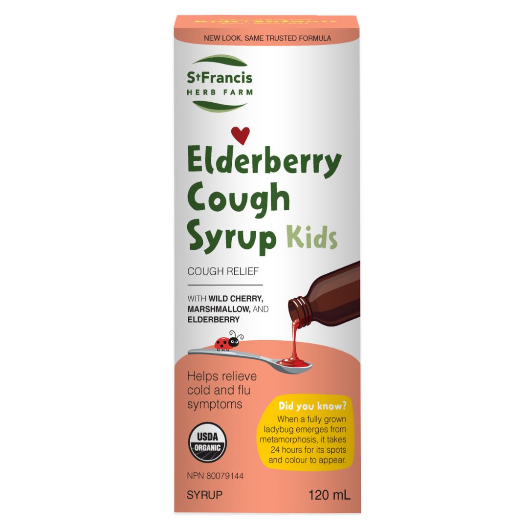 St. Francis Elderberry Cough Syrup for Kids (120ml) - Lifestyle Markets