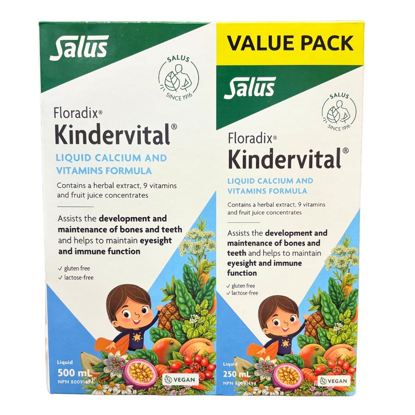 Salus Kindervital Liquid Multivitamin for Children DUO (500+250ml)