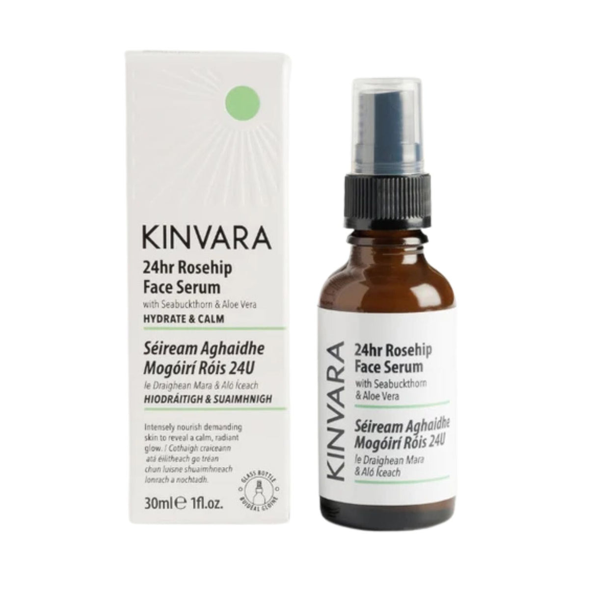 Kinvara 24Hr Rosehip Face Serum (30ml)