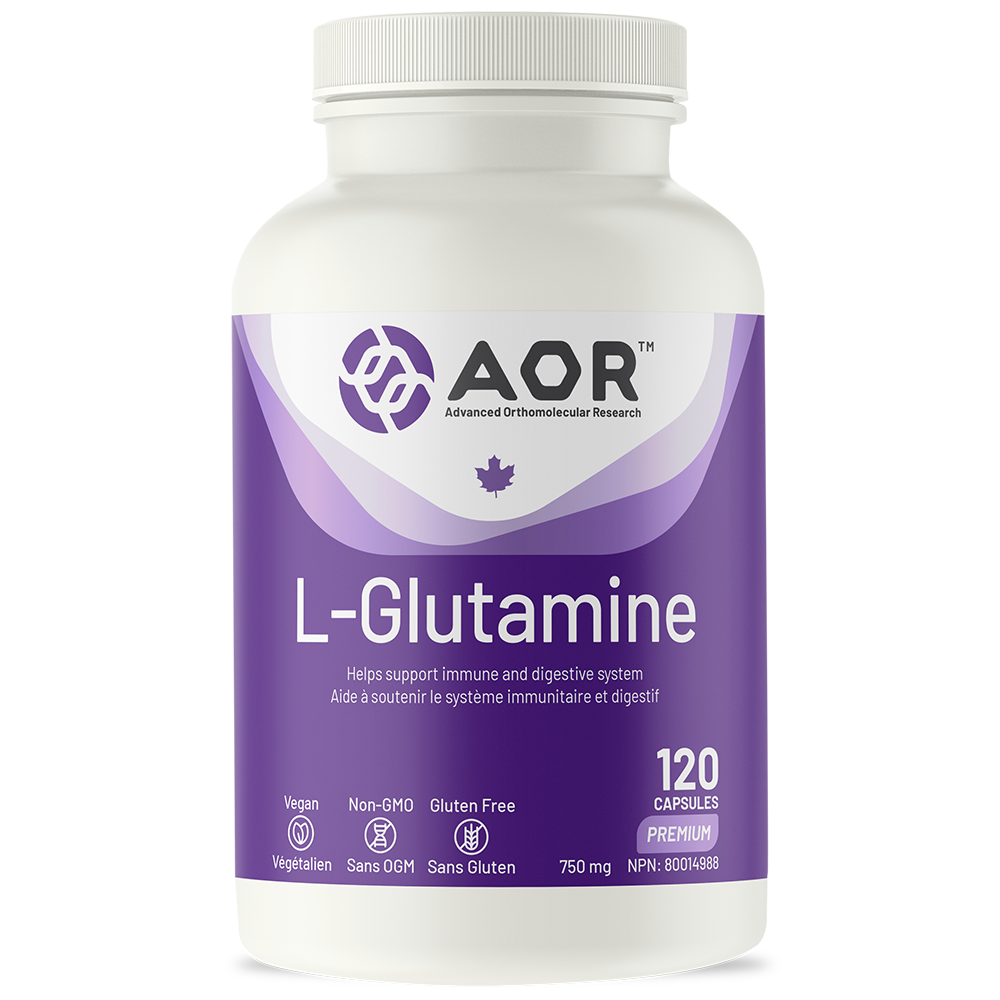 AOR L-Glutamine (750mg) (120 VCaps) - Lifestyle Markets
