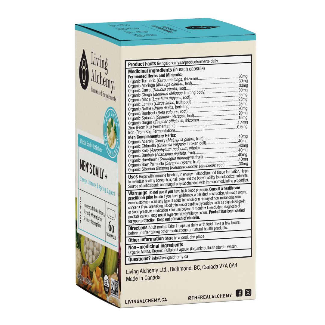 Living Alchemy Men's Daily + (60 VCaps) - Lifestyle Markets