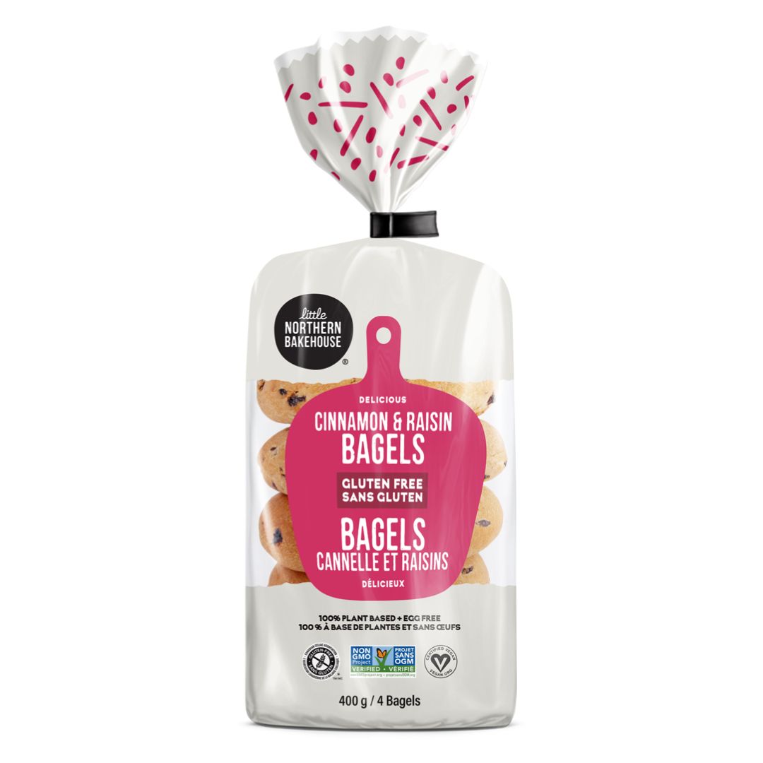 Little Northern Bakehouse Gluten-Free Bagels - Cinnamon Raisin (400g) - Lifestyle Markets