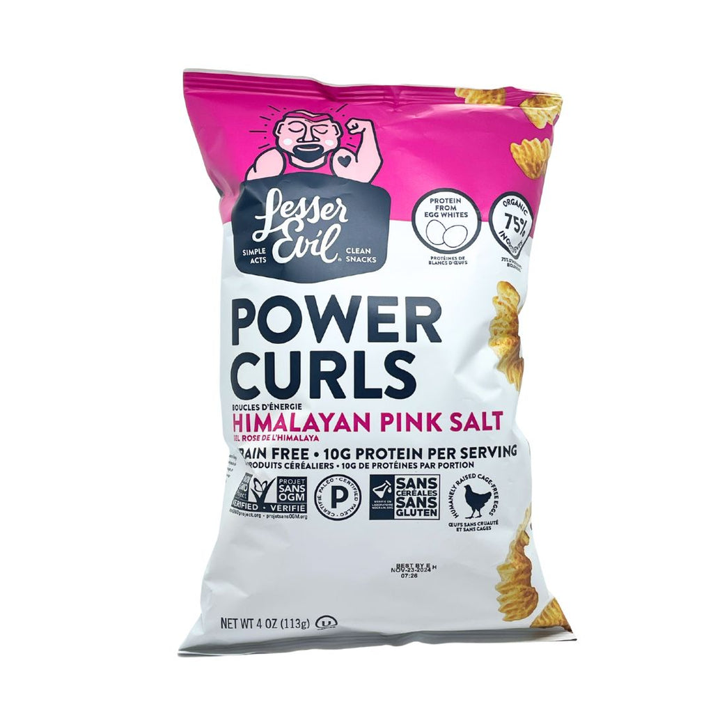 Lesser Evil Power Curls - Himalayan Pink Salt (113g)