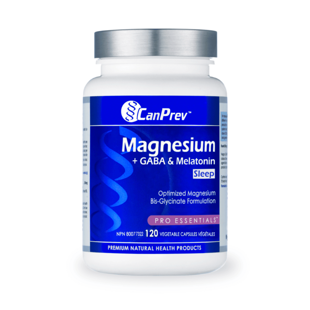 CanPrev Magnesium + GABA & Melatonin Sleep (120 VCaps)