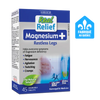 Real Relief Magnesium+ Restless Legs supplement box on a white background