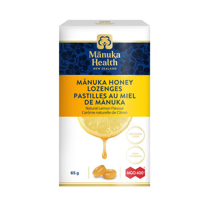 Manuka Health Honey & Lemon Lozenges MGO400+ (65g)