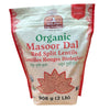 Taj Mahal Organic Masoor Daal (Red Split Lentils) (908g)
